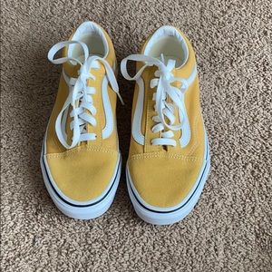 Yellow vans.